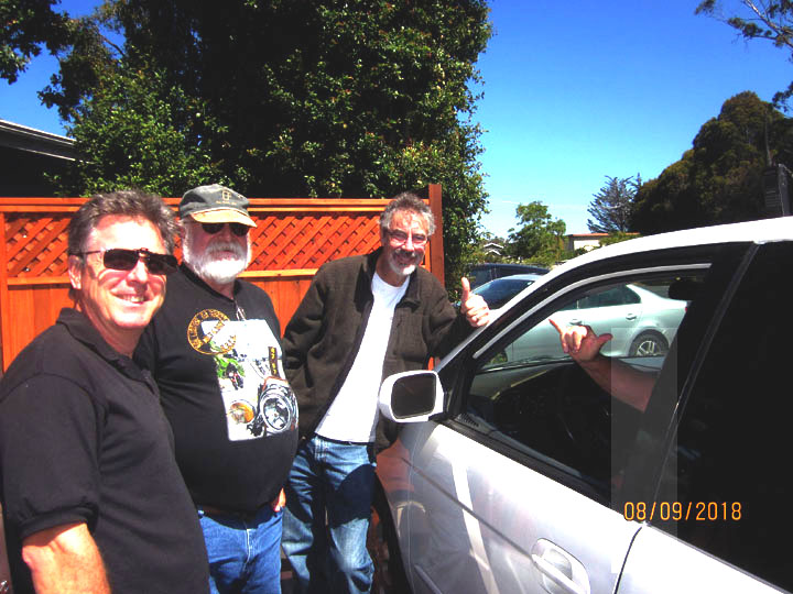 Bob K6XX, Reed N1WC, Don K6GHA, Fred KJ6OOV ( in car)